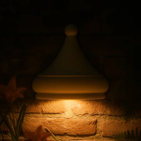 Applique Murale Extérieur "Couronne" en Ciment (À Peindre)