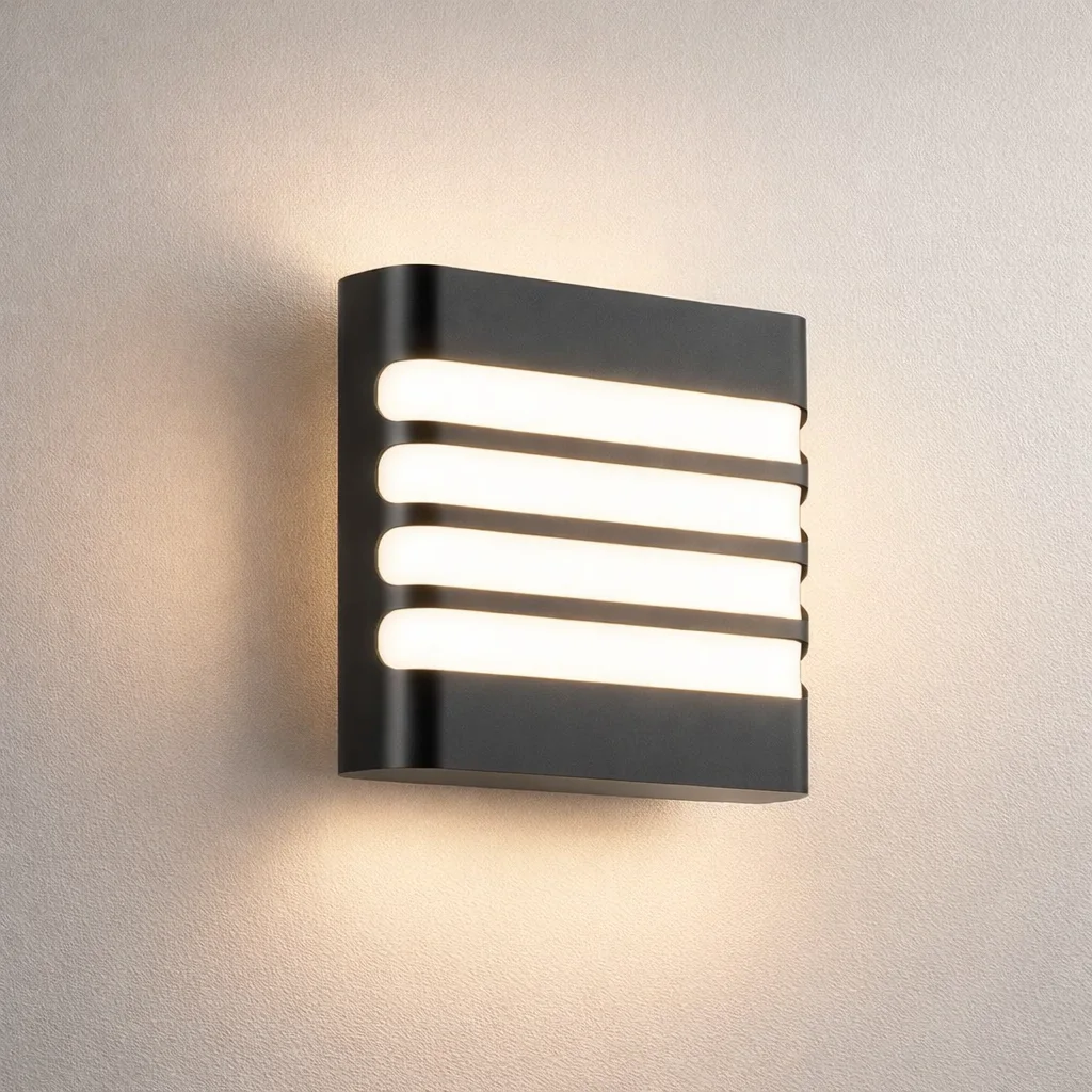 Applique Murale à Grille (20W) – Style Industriel Robuste pour Jardin