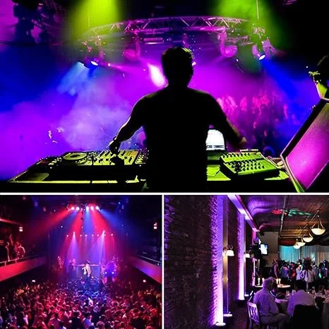 Projecteur LED RGB & Haut-Parleur Bluetooth – Jeu de Lumière pour Fêtes