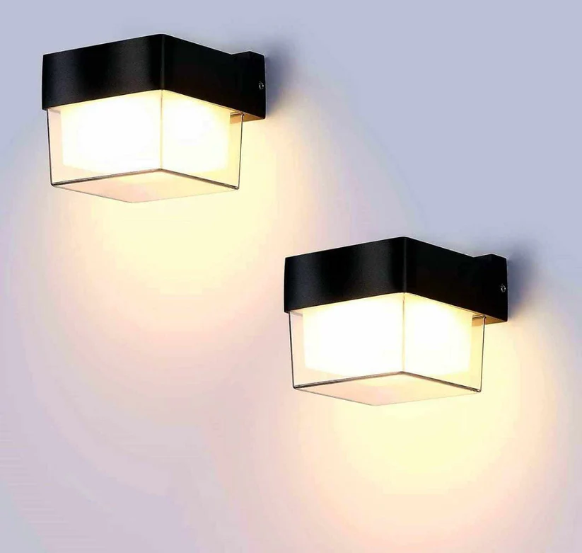 Cube Mural Extérieur LED (Noir) – Éclairage Architectural