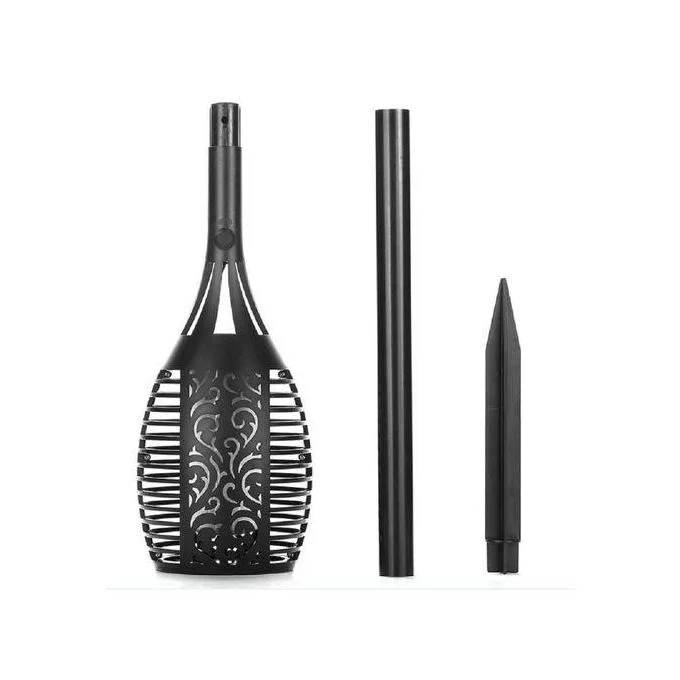 Torche Solaire de Jardin Effet Flamme – Spot LED Autonome & Étanche