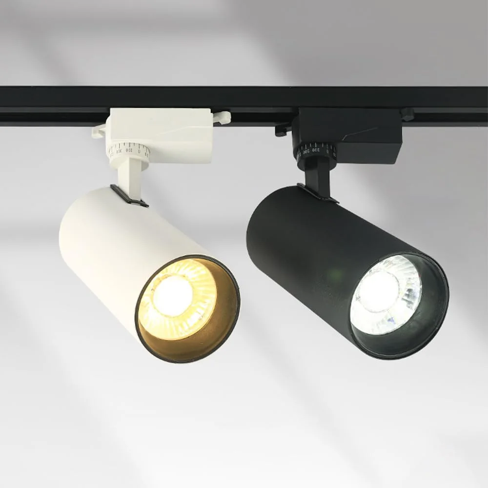 Projecteur sur Rail LED 30W Noir/Blanc 3000K/4000K/6500K