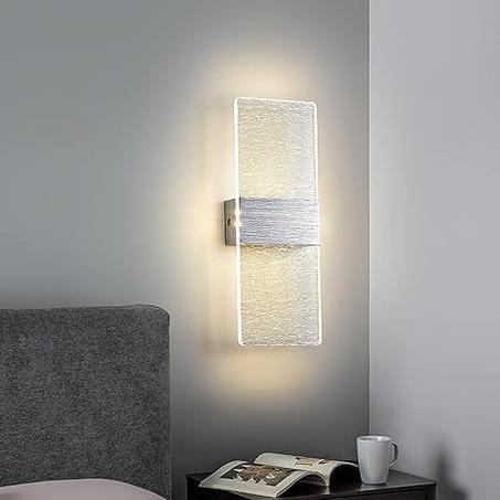 Applique murale LED moderne de 6W en argent