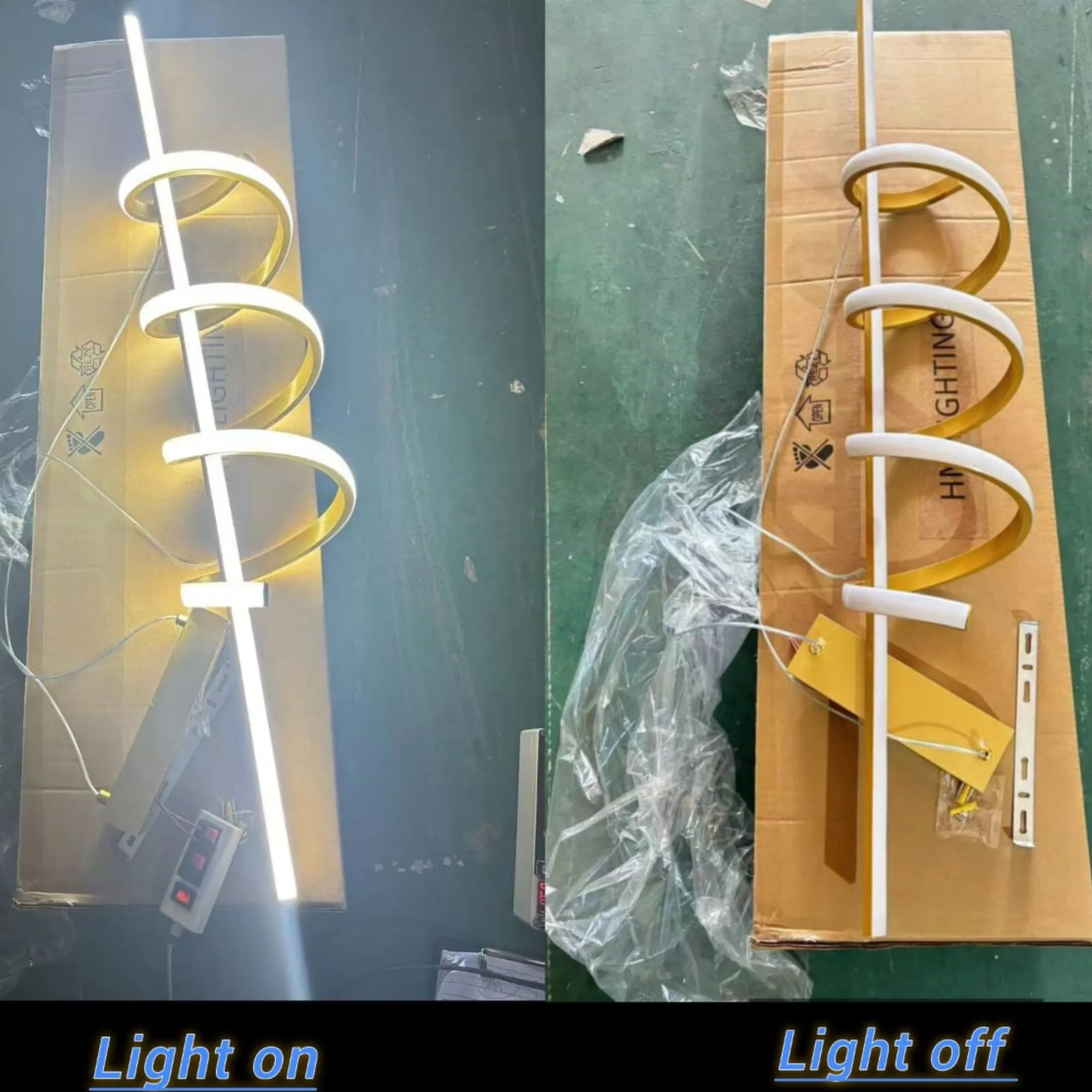 Suspension Dorée Design 