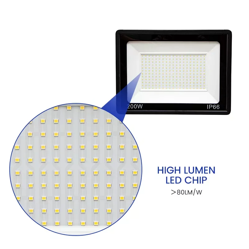 Projecteur LED SMD Slim  Noir 6500K