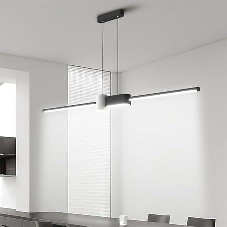 Suspension LED Moderne –Noir & Blanc