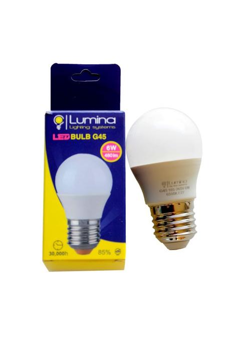 Lampe LED Sphérique G45 E27 - 6W Lumière Blanche (6500K)
