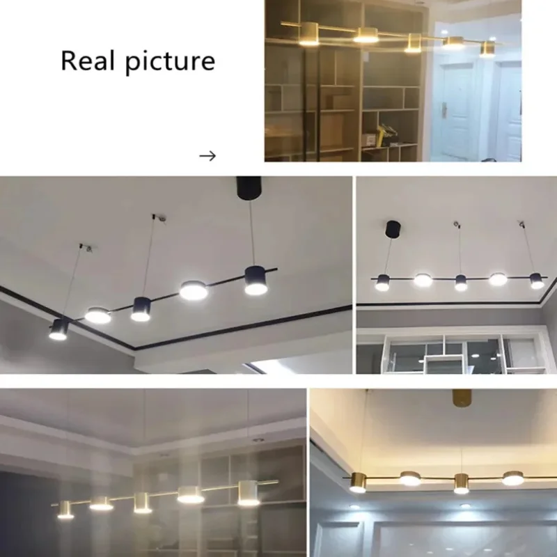 Plafonnier LED au Design Moderne - 120 cm