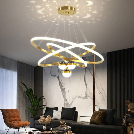 Plafonnier LED en Acrylique - Design Nordique et Moderne