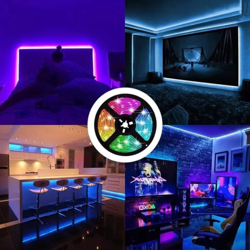 Guirlande RGB 12V -10mm 5 Mètres REF: GUIR5MRGB