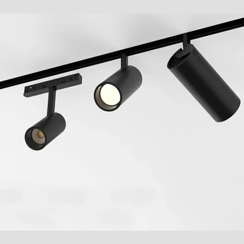 Spot Sur Rail Magnetique Noir 4000K  48v