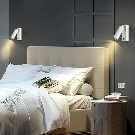 Applique murale GU10 avec tête de lampe réglable - 10W
