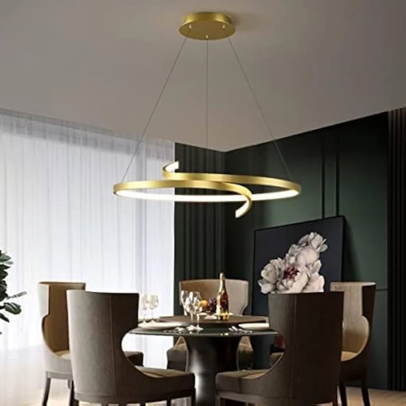 Lustre LED Moderne – Design Rond en Acrylique