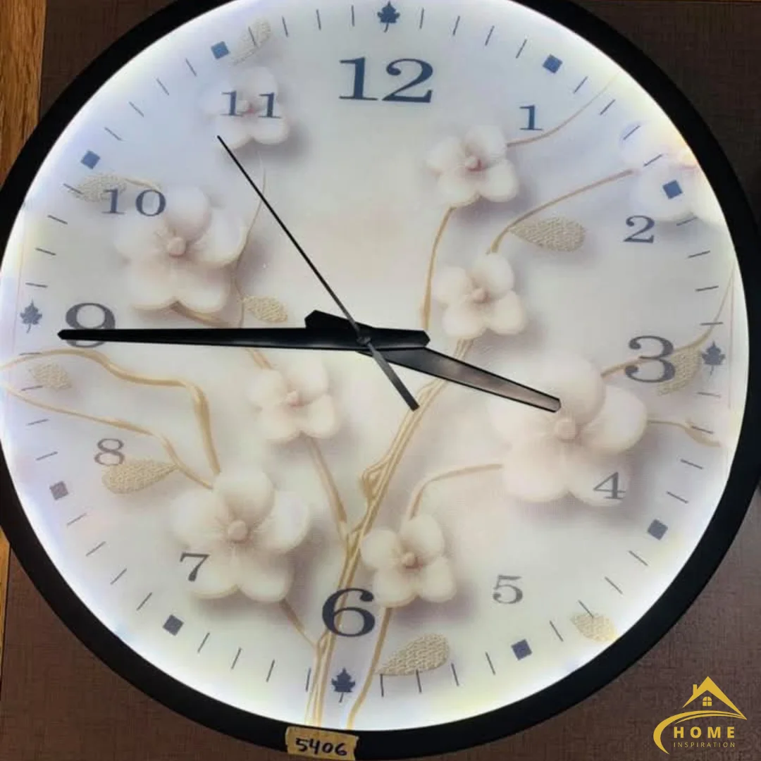 Horloge Décorative Lumineuse – Motif 