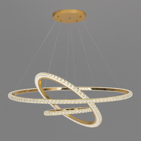 Lustre LED Cristal – Design Moderne Multicercle