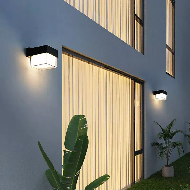 Cube Mural Extérieur LED (Noir) – Éclairage Architectural