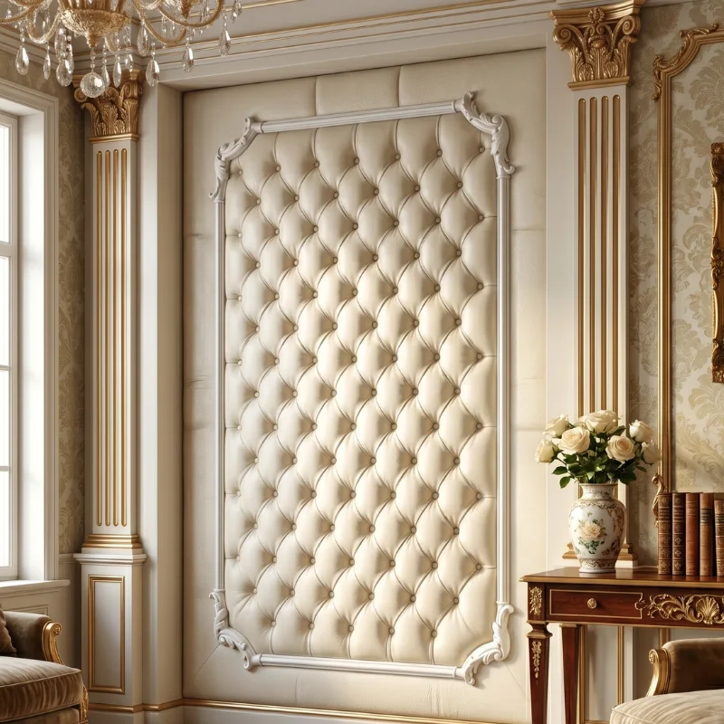 Moulure d'Angle Décorative en Plâtre Renforcé
