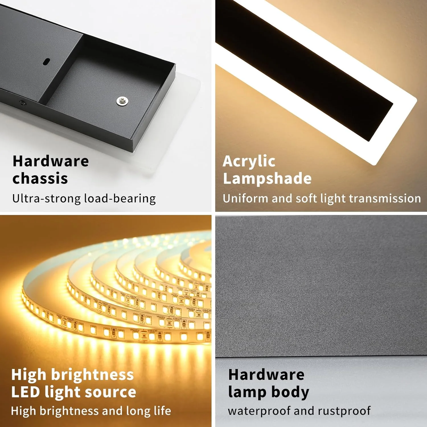 Applique Murale LED IP65 – Design Élégant & Résistant