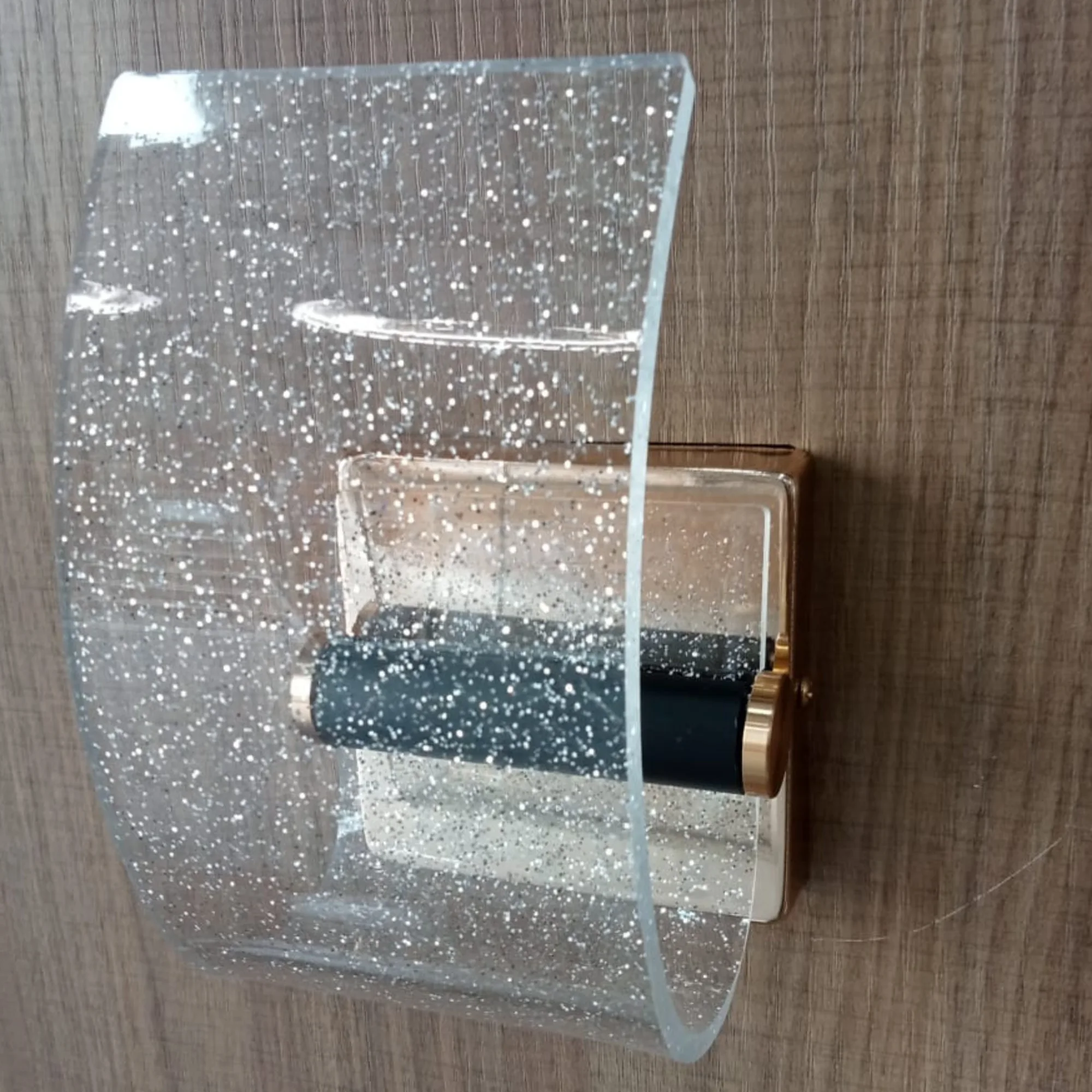 Applique Murale Carrée à Effet Translucide – Design Géométrique Doux