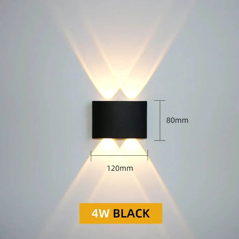 Applique Murale d'Extérieur en Aluminium avec LED