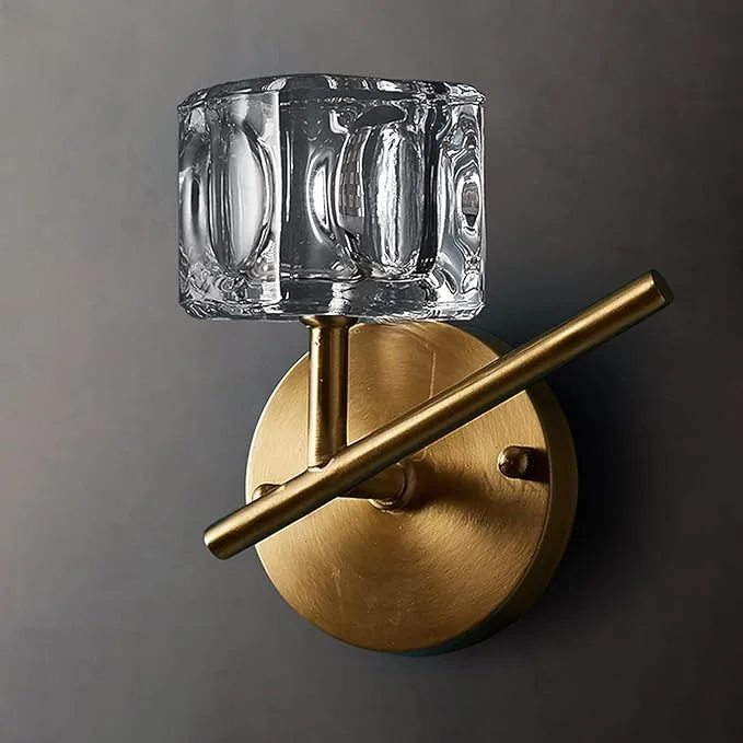 Applique Murale Moderne avec Abat-jour en Cristal