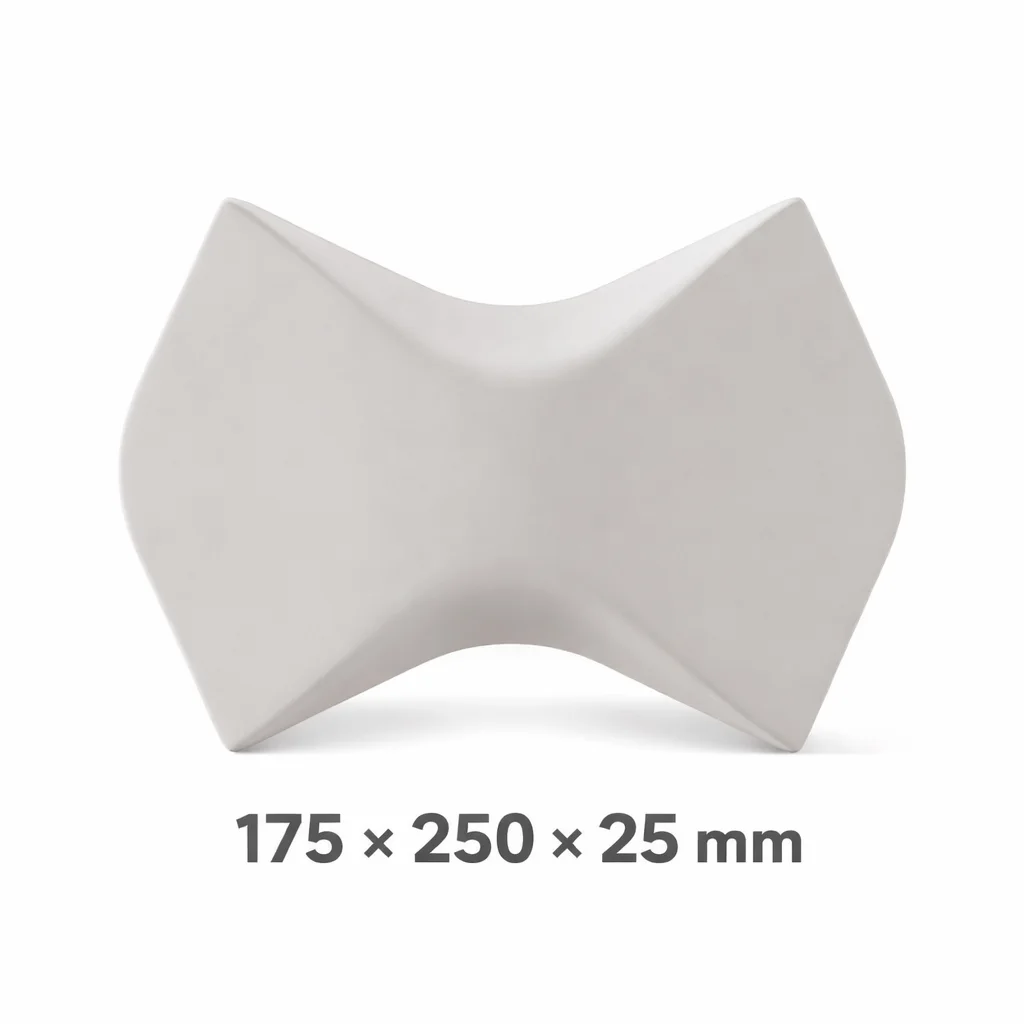 Panneau Mural 3D Sculptural “Flow1” – Module Décoratif en Plâtre