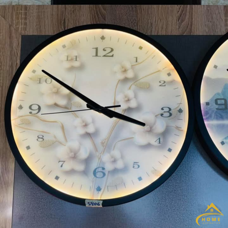 Horloge Murale LED Florale
