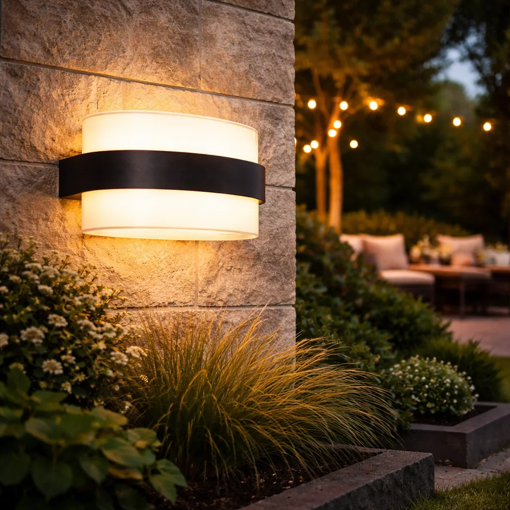 Applique Extérieure Incurvée Design – Lumière Indirecte Douce (12W)