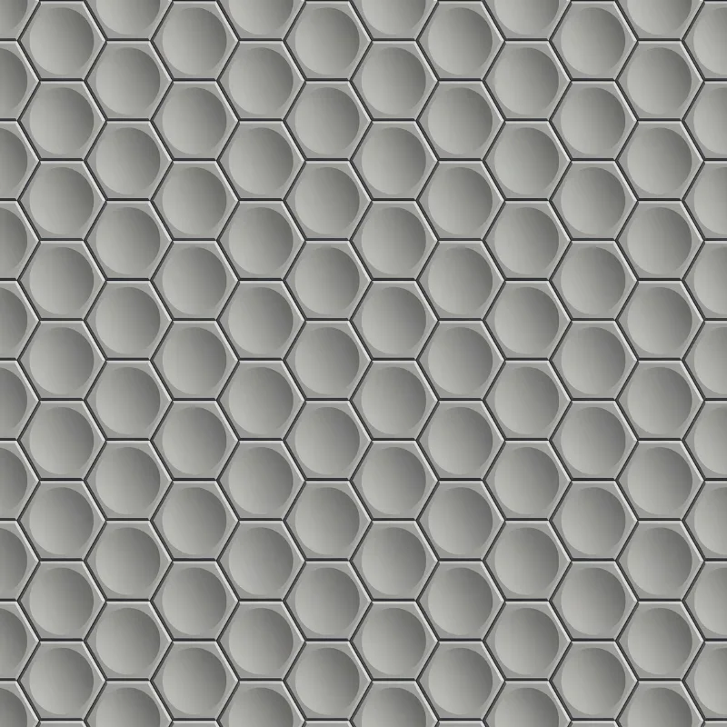 Hexa Relief – Revêtement mural 3D en plâtre