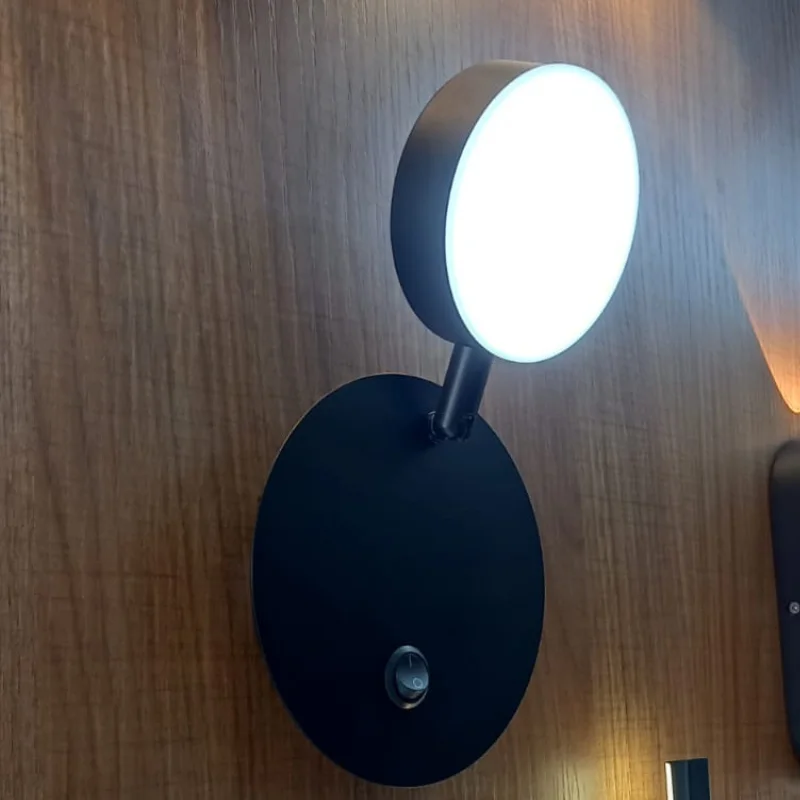 Applique Murale LED Orientable 360° avec Interrupteur – Liseuse Tête de Lit Design