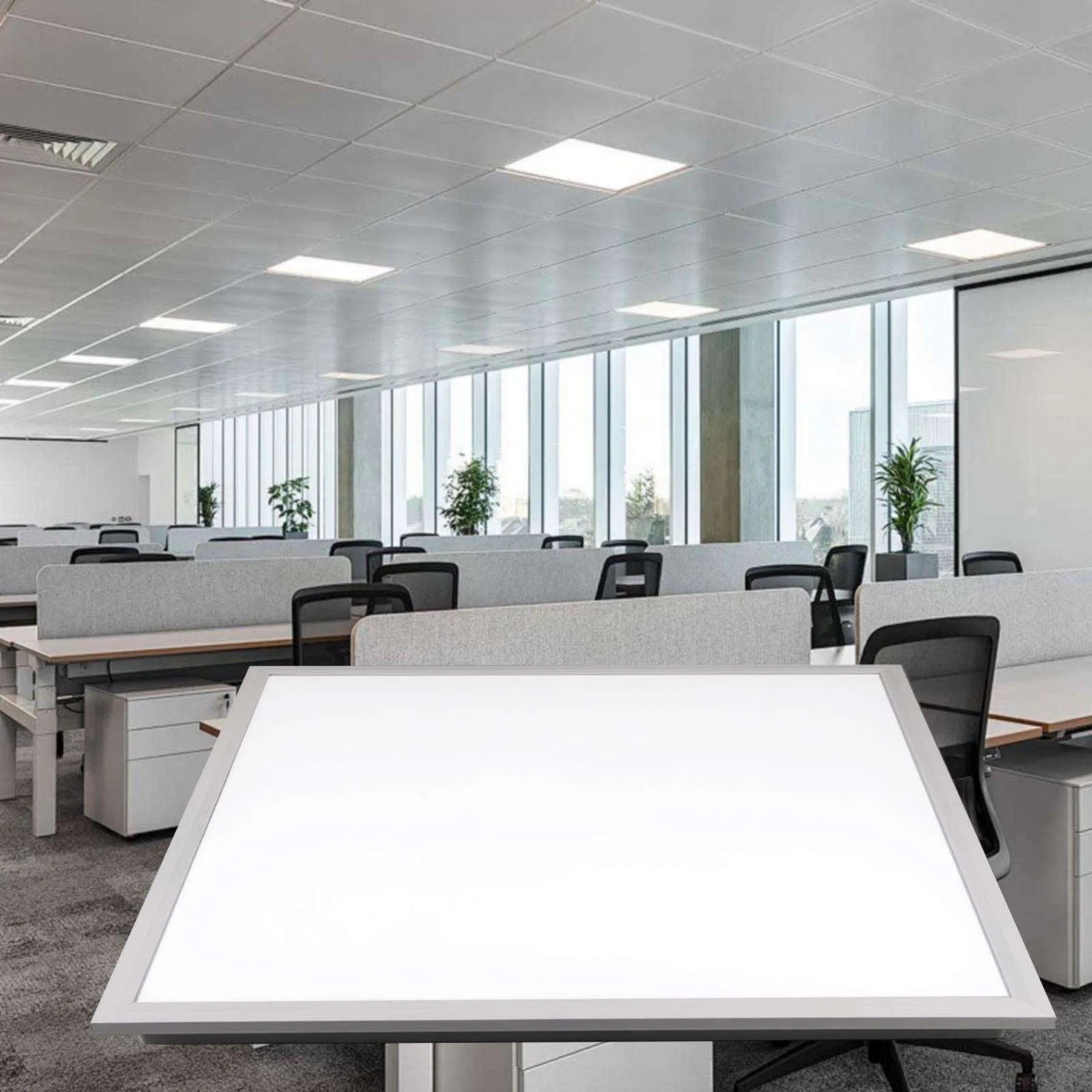 Panneau LED Encastrable 60x60 (48W) – Pour Faux Plafond