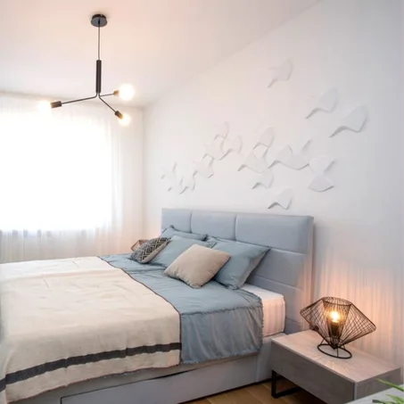 Panneau Mural 3D Sculptural “Flow1” – Module Décoratif en Plâtre