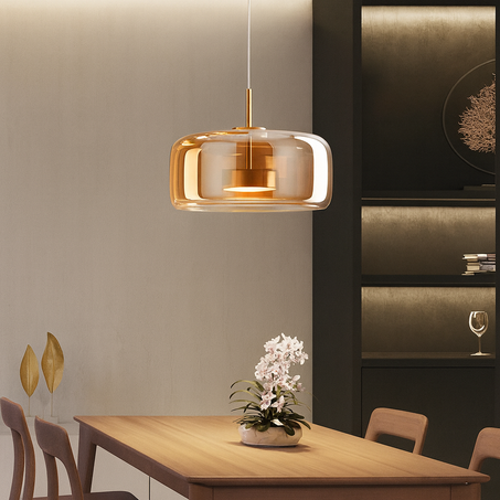 Suspension LED Moderne CITRA – Acrylique & Finition Or