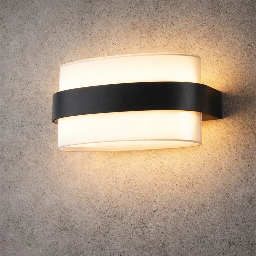 Applique Extérieure Incurvée Design – Lumière Indirecte Douce (12W)