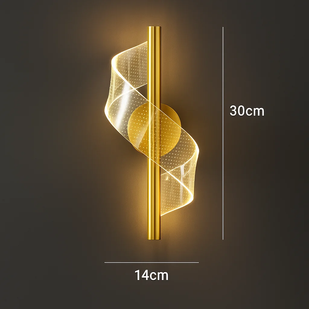 Applique Murale Ruban Torsadé  – Design 