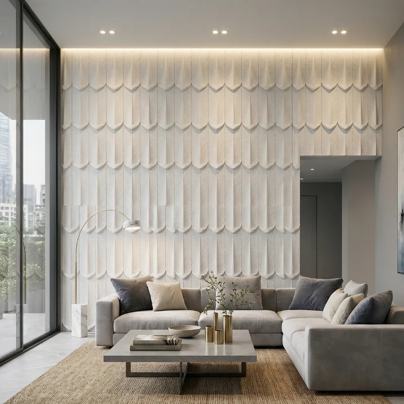 Khottifa_Revêtement murael 3D en plâtre