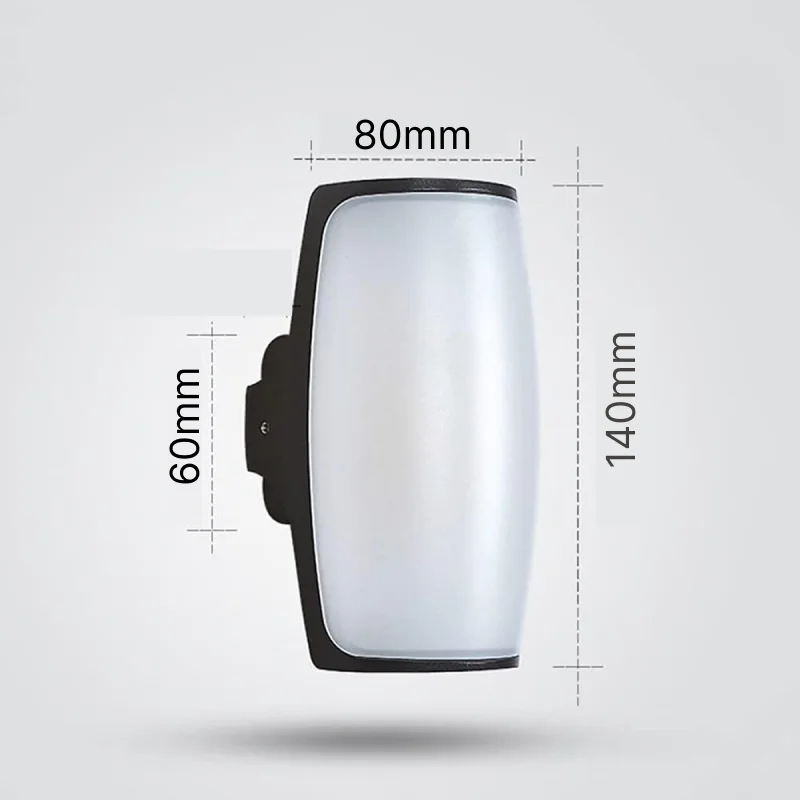 Applique Mural LED 30W IP65  Noir / Gris REF: WLP-30W