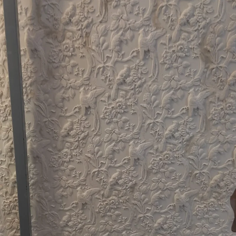 Envol Floral-revêtement murale 3D en plâtre