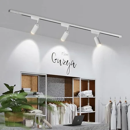 Projecteur sur Rail LED 10W Blanc 6500K/4000K (B69)