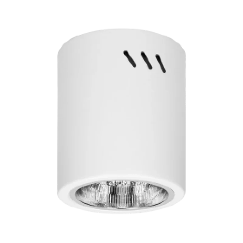 Spot Apparent Rond E27  Noir / Blanc