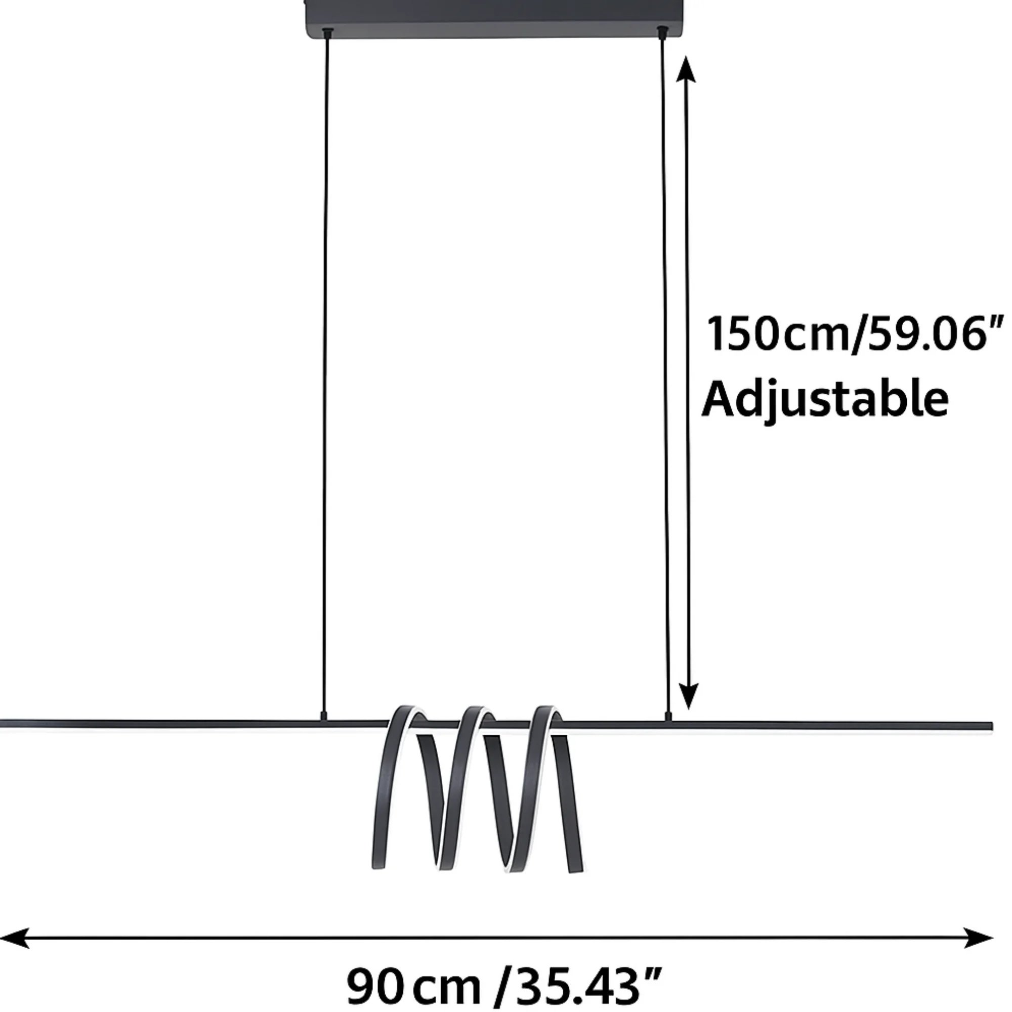 Suspension Dorée Design 
