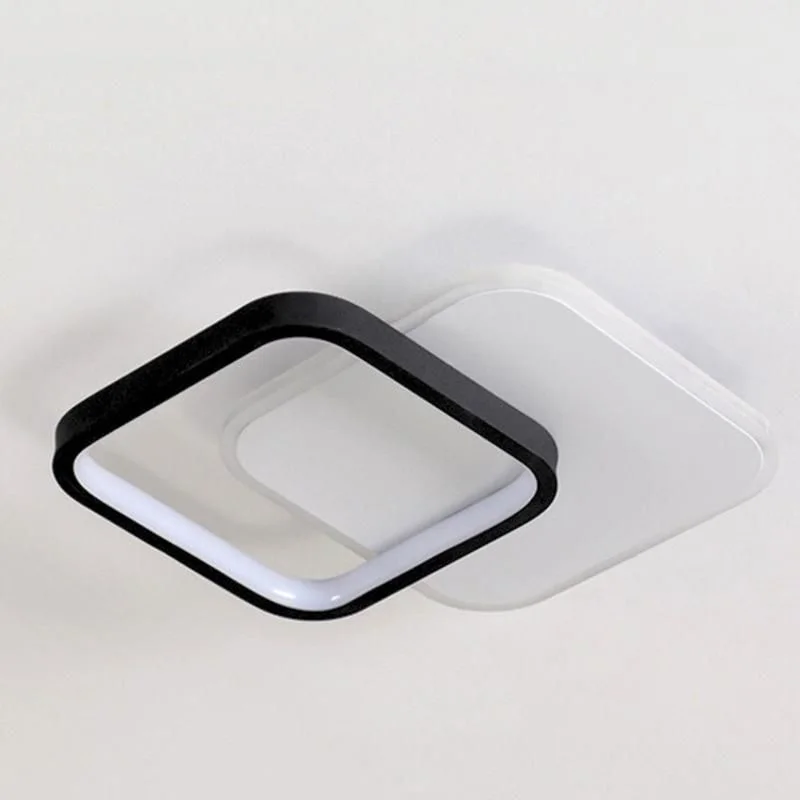 Petit Plafonnier LED Carré Design (24W) – Éclairage Compact pour Couloir & Entrée