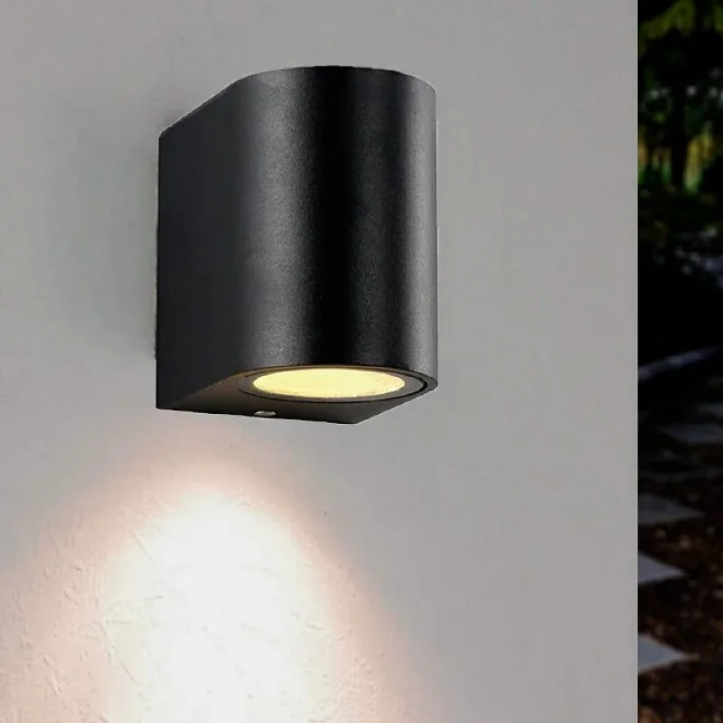 Applique Mural LED IP65  Noir / Blanc  GU10 REF: MK-F495- 1GU10