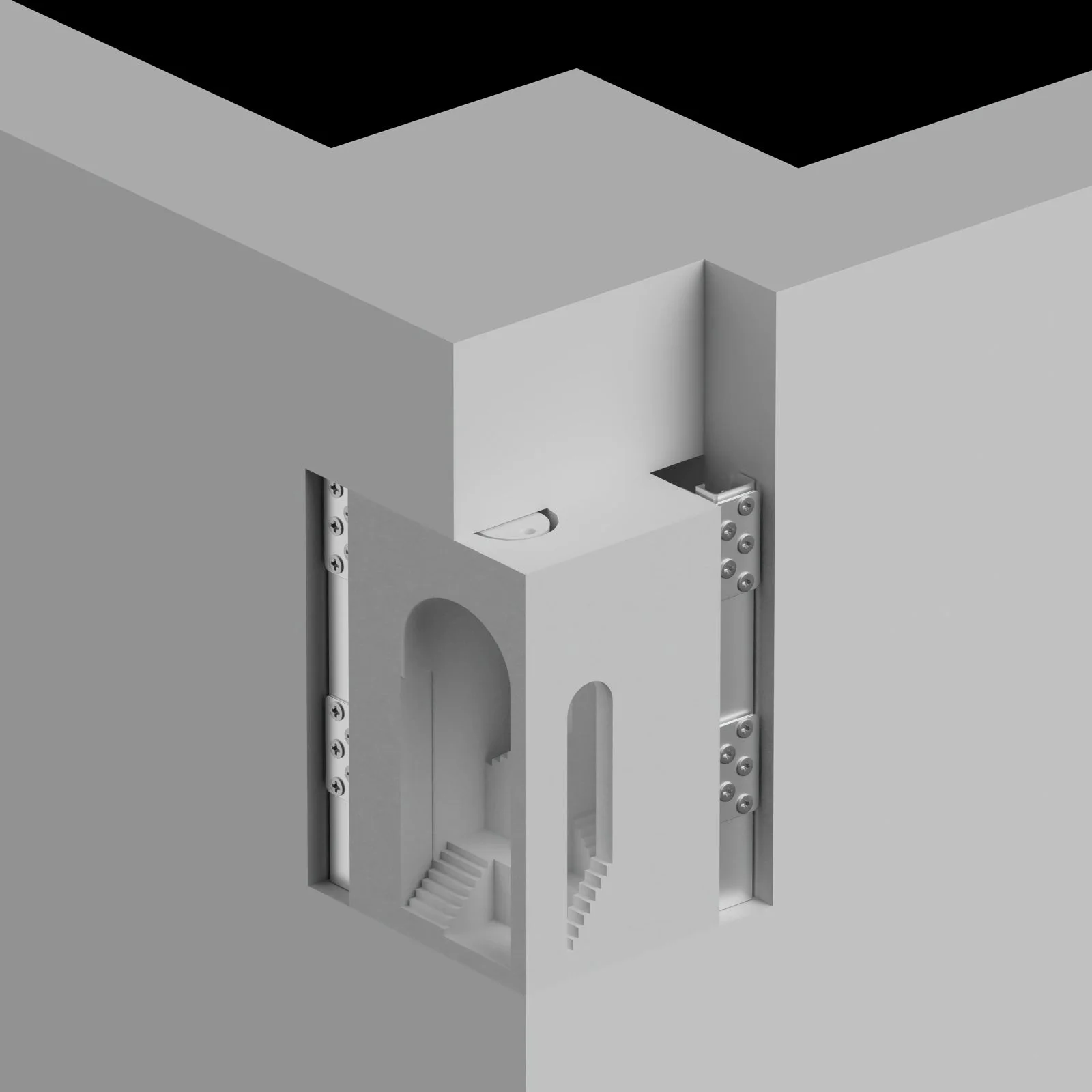 Applique d'Angle Encastrée 