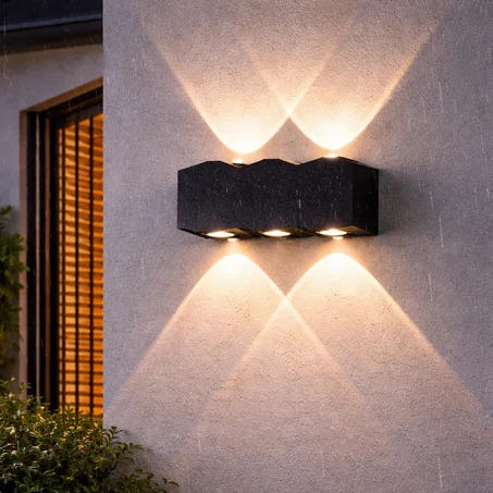 Applique de Façade LED Design (6 Faisceaux) – Éclairage Extérieur Étanche IP65