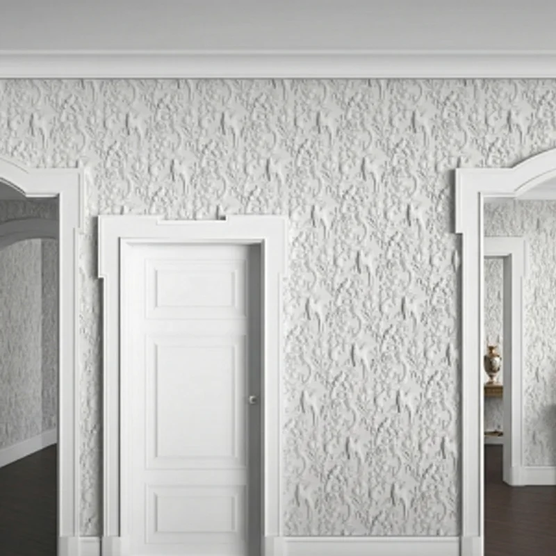 Envol Floral-revêtement murale 3D en plâtre