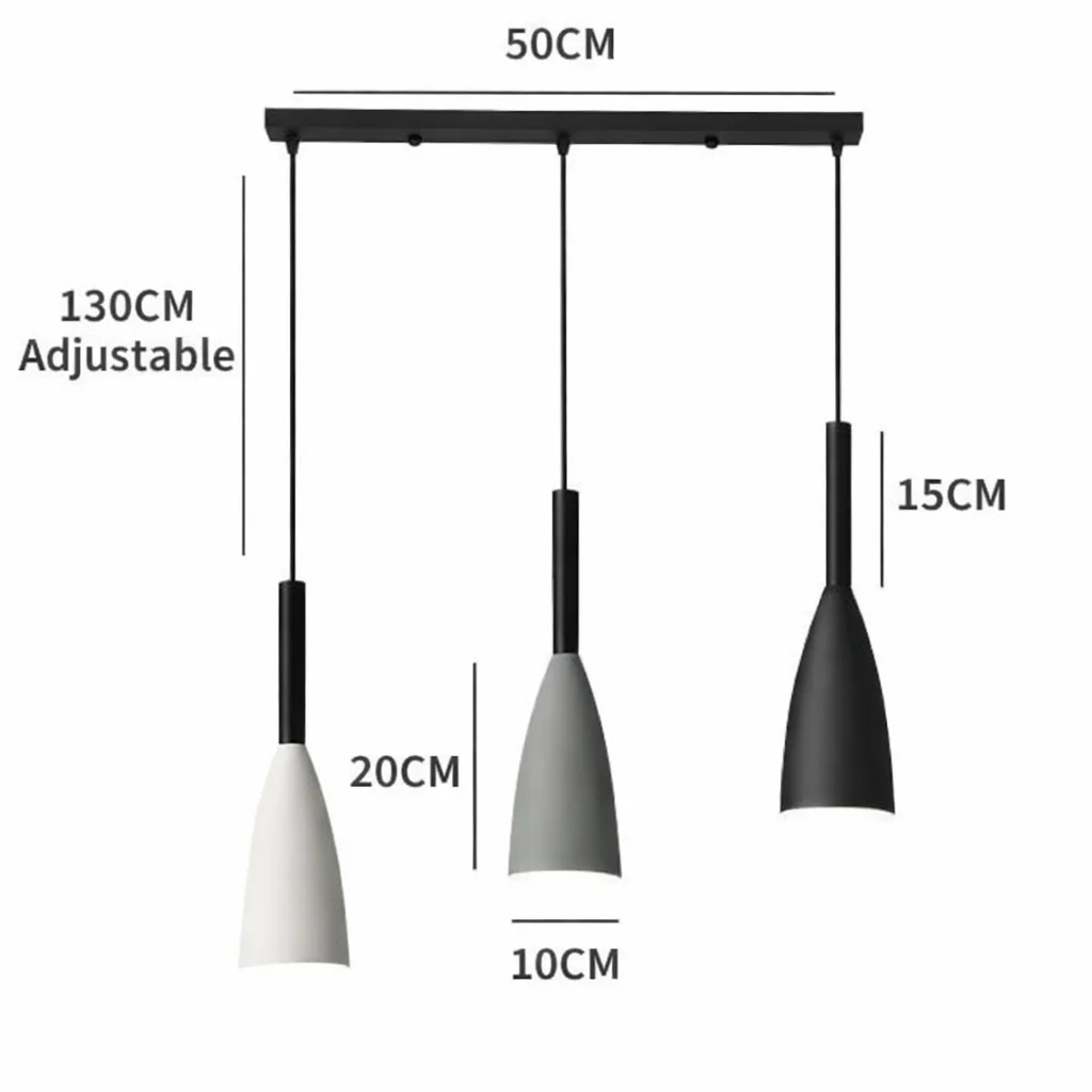 Suspension Triple Minimaliste – Élégance Moderne pour Votre Intérieur