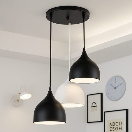 Suspension Moderne en Métal – E27