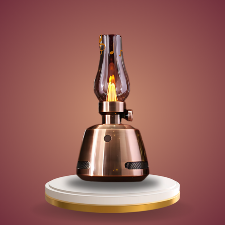 سبيكر بلوتوث بتصميم شمعة – لمسة جمالية وصوت يفوق التوقعات