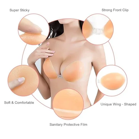 soutien gorge silicone adhesif
